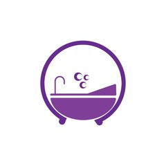 bathtub logo vector
