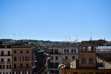vista aérea de la ciudad de Roma, Italia.