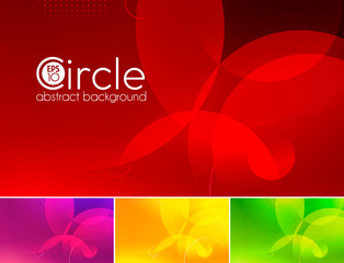 circle abstract background - black