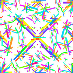 Multicolroed Linear Geometric Seamless Pattern