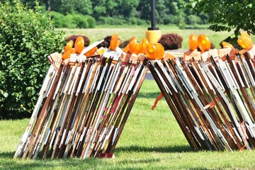 Collection of Construction Barricades