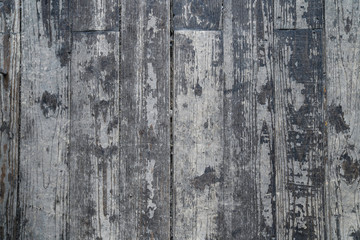 Photo of the old grey wood boards wall, texture