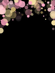 Rose color pink gold fashionable party confetti