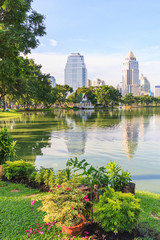 Lake in Lumphini Park