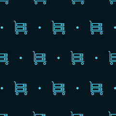 a pattern of flat design with dark background