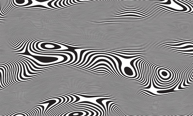 Obraz premium Line art black illustration on white background. Graphic vector art. Minimal illustration design. Vector line design. Wave lines pattern abstract background.