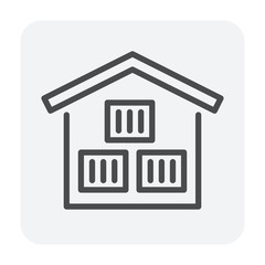 warehouse icon black