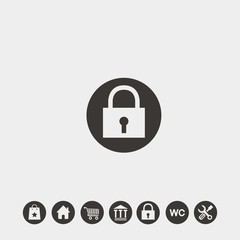 locker icon vector illustration symbol for website and graphic design