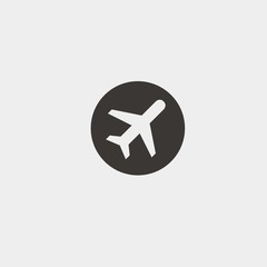 Obraz premium plane icon vector illustration symbol for website and graphic design