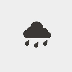 raining cloud icon vector illustration symbol for website and graphic design