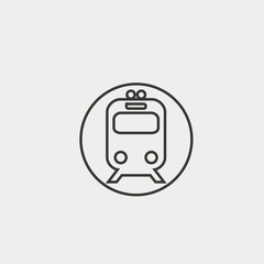 train icon vector illustration symbol for website and graphic design
