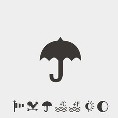 umbrella icon vector illustration symbol for website and graphic design