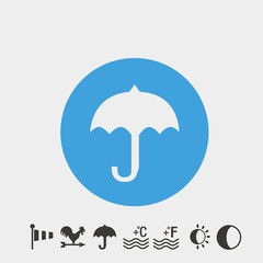 umbrella icon vector illustration symbol for website and graphic design