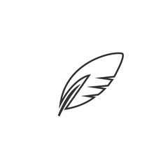 feather icon vector illustration symbol for website and graphic design