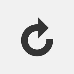 refresh icon vector illustration symbol for website and graphic design