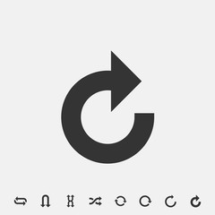 refresh icon vector illustration symbol for website and graphic design