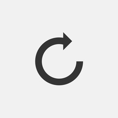refresh icon vector illustration symbol for website and graphic design
