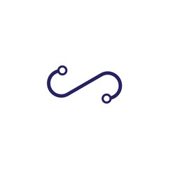 Infinity tech logo template vector illustration