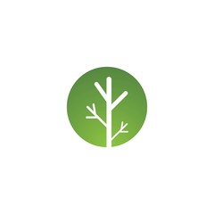 Tree leaf vector logo design, eco-friendly concept