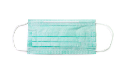 Fototapeta premium The close up of Anti-viral protection mask on white background.