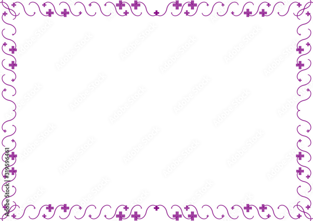 Poster pink frame with copy space for your text