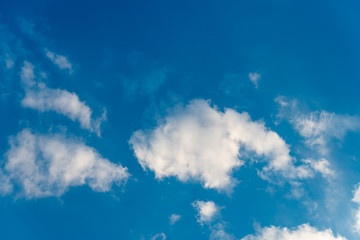 Blue Sky with White Clouds