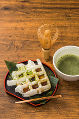 米粉ワッフル　Japanese-style rice flour waffle 