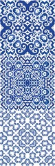 Decorative color ceramic azulejo tiles.