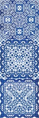 Portuguese ornamental azulejo ceramic.