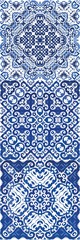 Ornamental azulejo portugal tiles decor.
