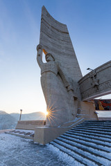 Zaisan Memorial during winter season,  Mongolia