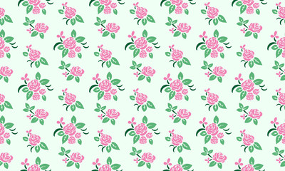 Valentine wallpaper design with leaf and flower unique pattern background.