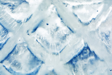 Abstract frozen water.Ice texture winter background