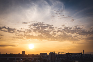 Sunset in Cleveland, United States