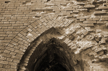 Historical fortification. The location is known as the Green Theater. Kiev, Ukraine.