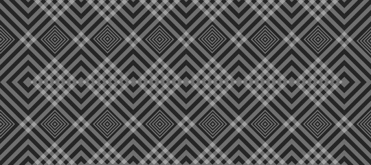 Gray texture seamless pattern with  square background. Panoramic