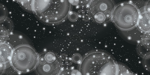 Abstract Bokeh Lights Vintage Background, Vector Illustration