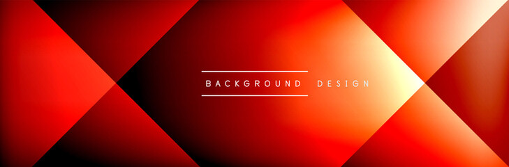 Obraz premium Abstract background - squares and lines composition created with lights and shadows. Technology or business digital template