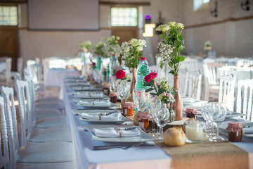 Décoration de table de mariage