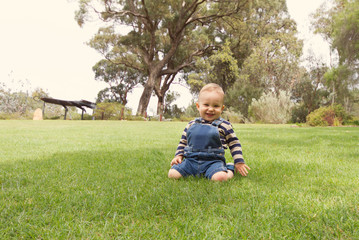 little boy in the park