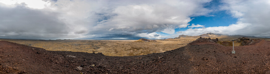 Crater of the Saxholl volcano - Iceland