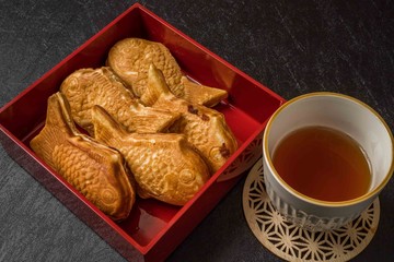 たいやき fish‐shaped pancake (taiyaki)japanese food