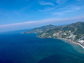 Fototapeta na wymiar Panoramic Aerial View of Patong Phuket Thailand