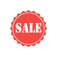 Sale icon isolated on white background. Vector illustration. 