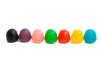 jelly fruit candy isolated