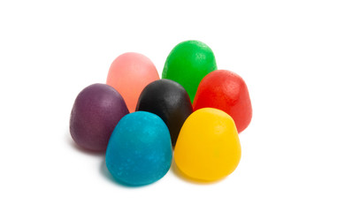 jelly fruit candy isolated