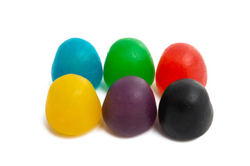 jelly fruit candy isolated