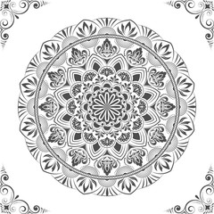 Circular pattern of mandala
