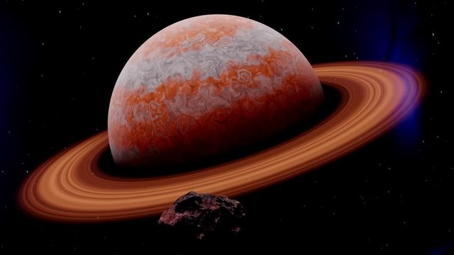 3D model of a planet in space