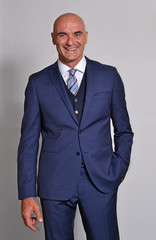 Optimistic businessman portrait.